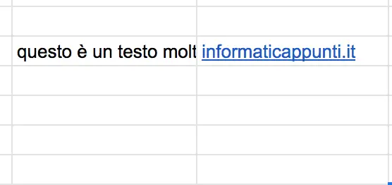 Un testo molto lungo non mandato a capo (impostazione predefinita)