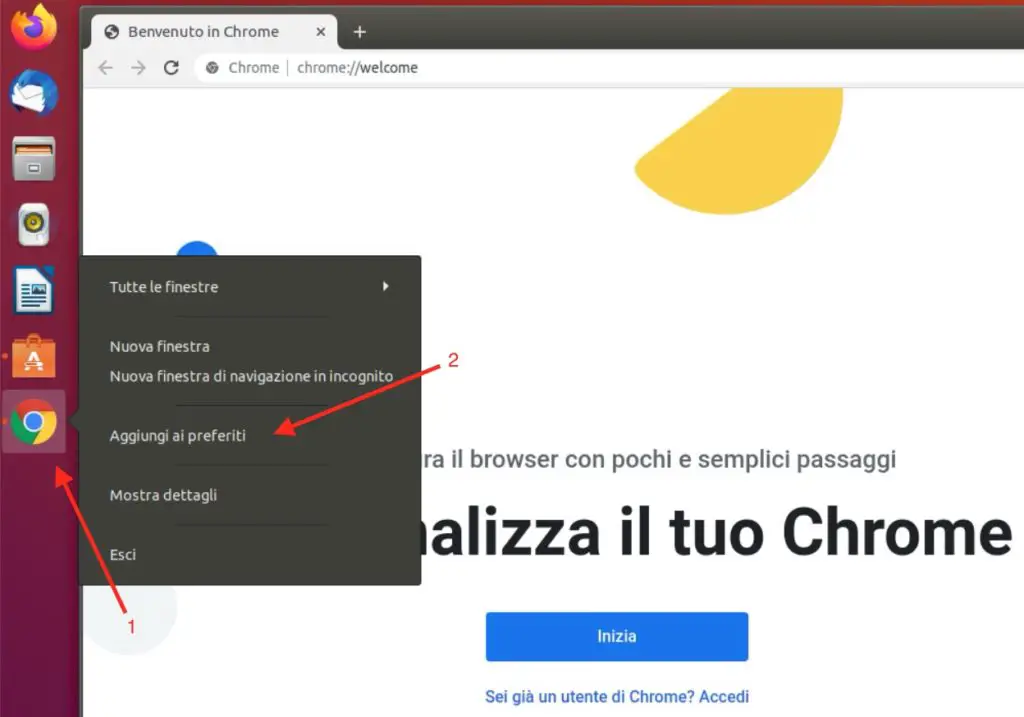 chrome - aggiungi ai preferiti