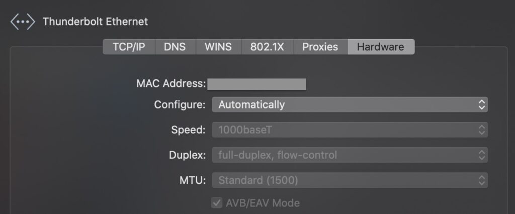 Vedere il MAC address su mac