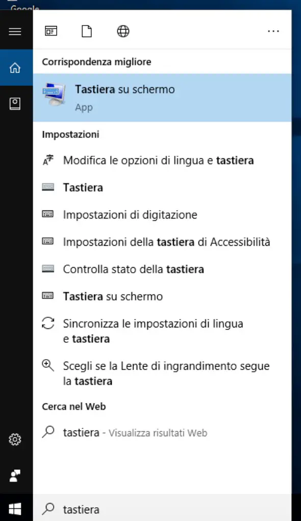 Scegliere "Modifica le opzioni di lingua e tastiera"